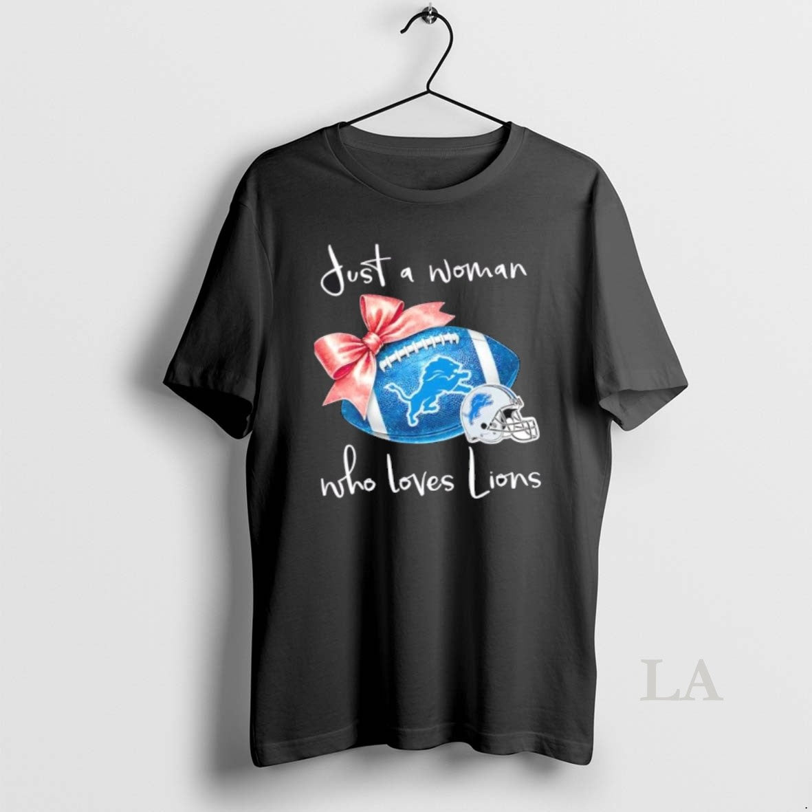 Original Just A Woman Who Loves Detroit Lions Football Helmet