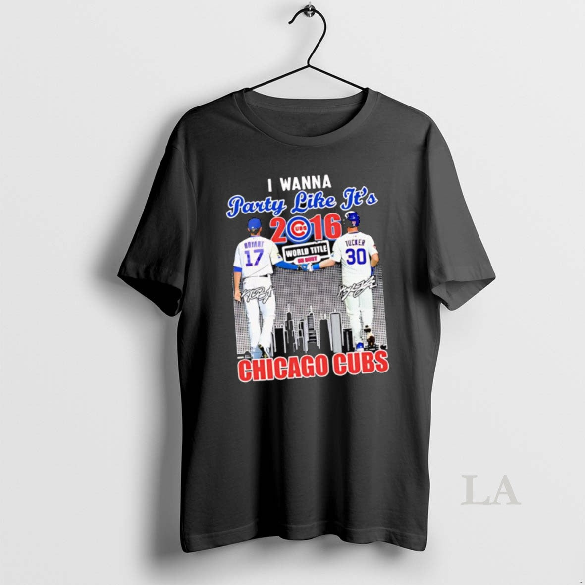 Original Kris Bryant Kyle Schwarber Chicago Cubs Baseball Players Signatures 2016 World Title