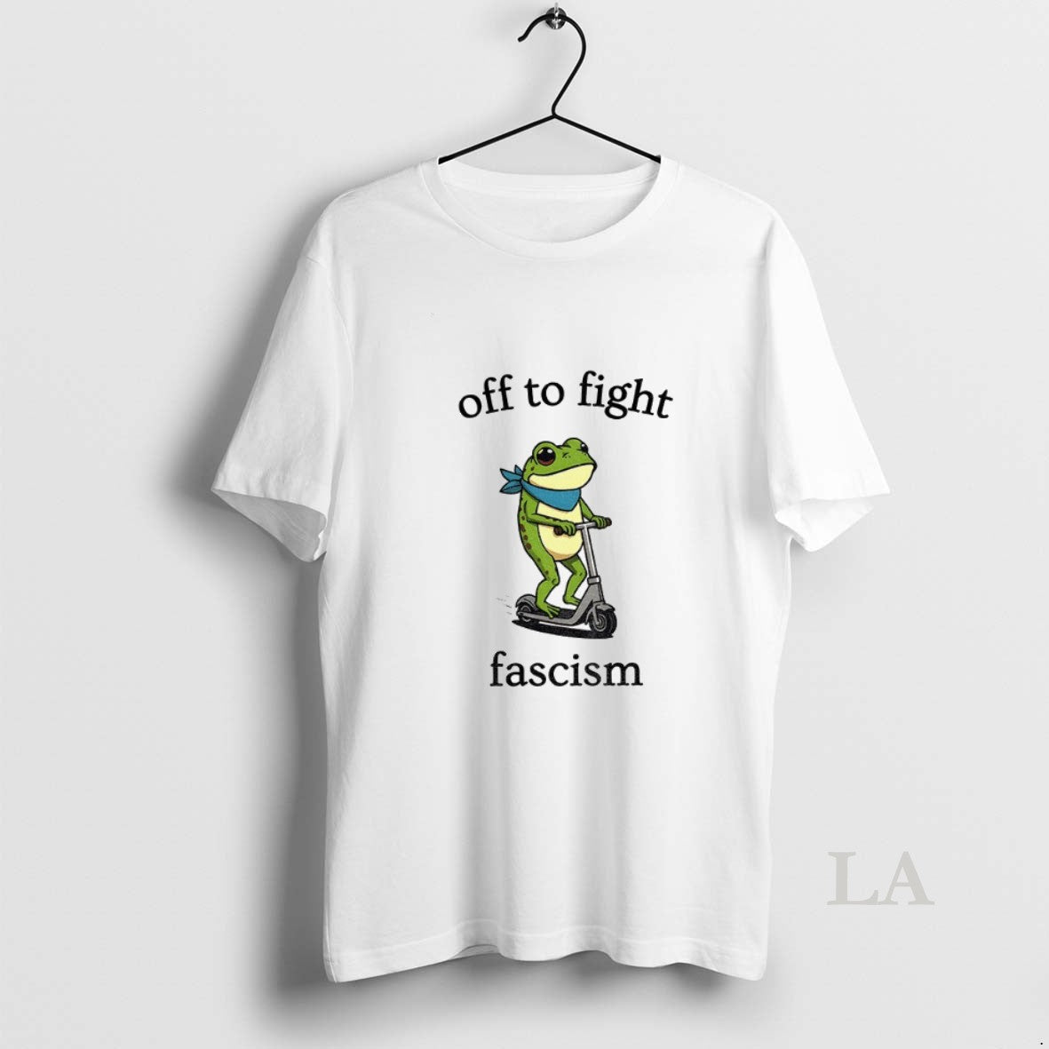 Original Off To Fight Fascism Portland Frog