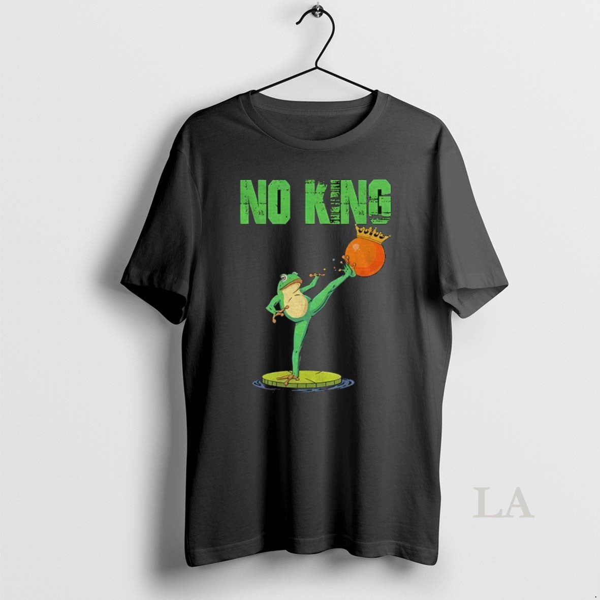 Original Portland Frog Kick Out Orange Protest No Kings