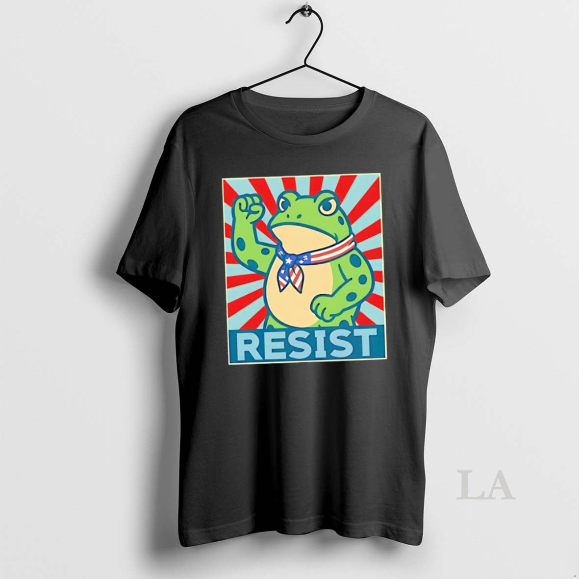 Original Premium Patriotic Activist Tee Resist Frog American Flag