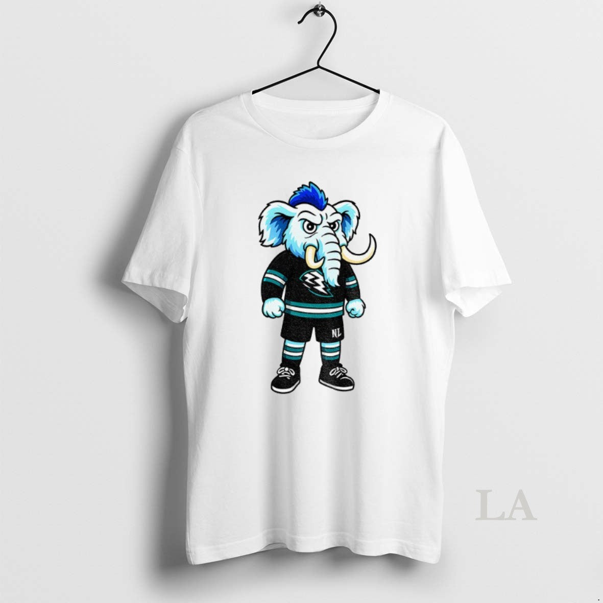 Original Tusky The Utah Mammoth Mascot Cartoon Nhl