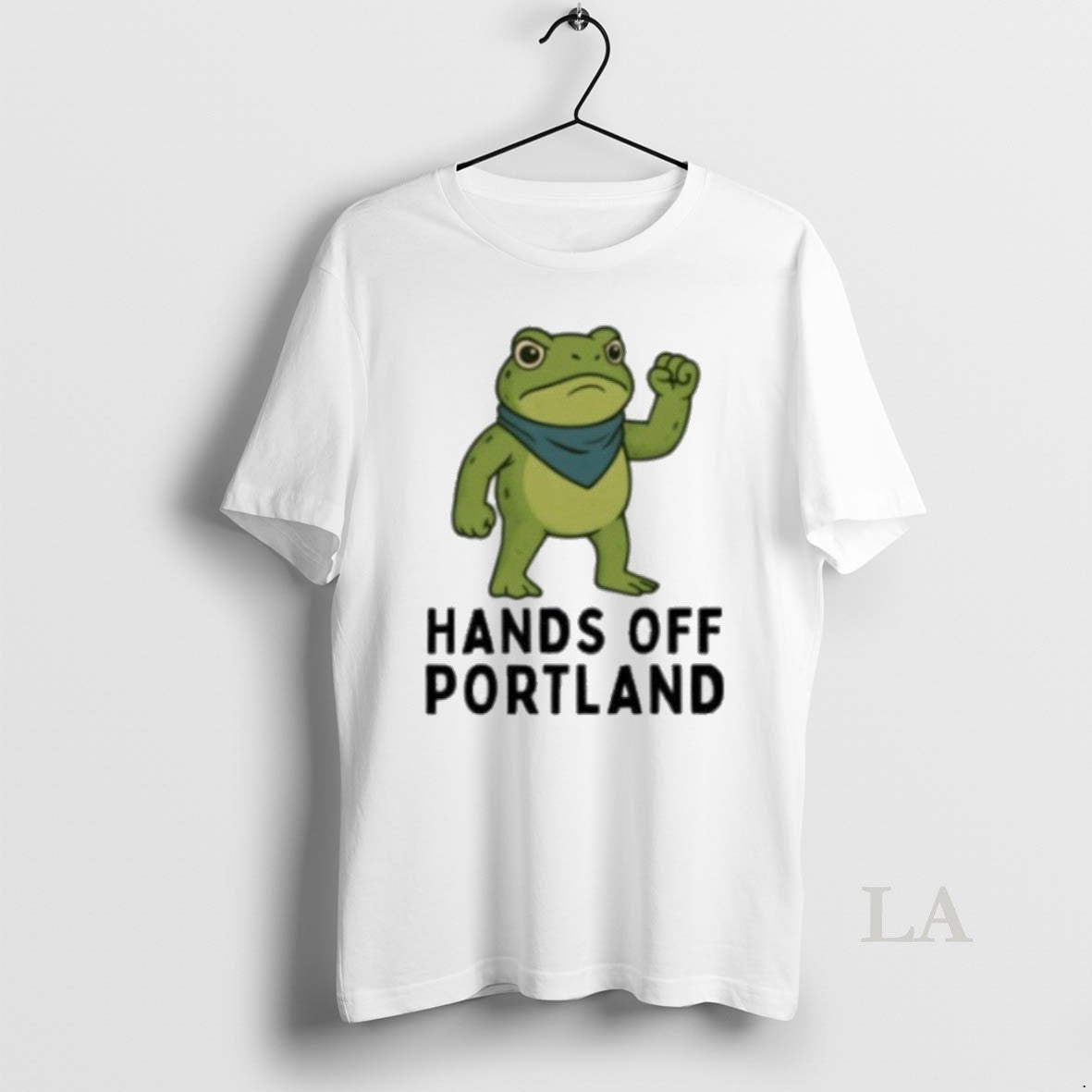 Original Hands Off Portland Frog