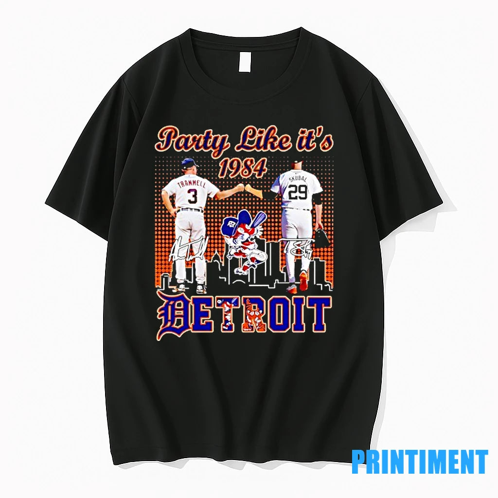 Party Like Its 1984 Alan Trammell And Tarik Skubal Detroit Tigers Signatures Tshirts Sweater