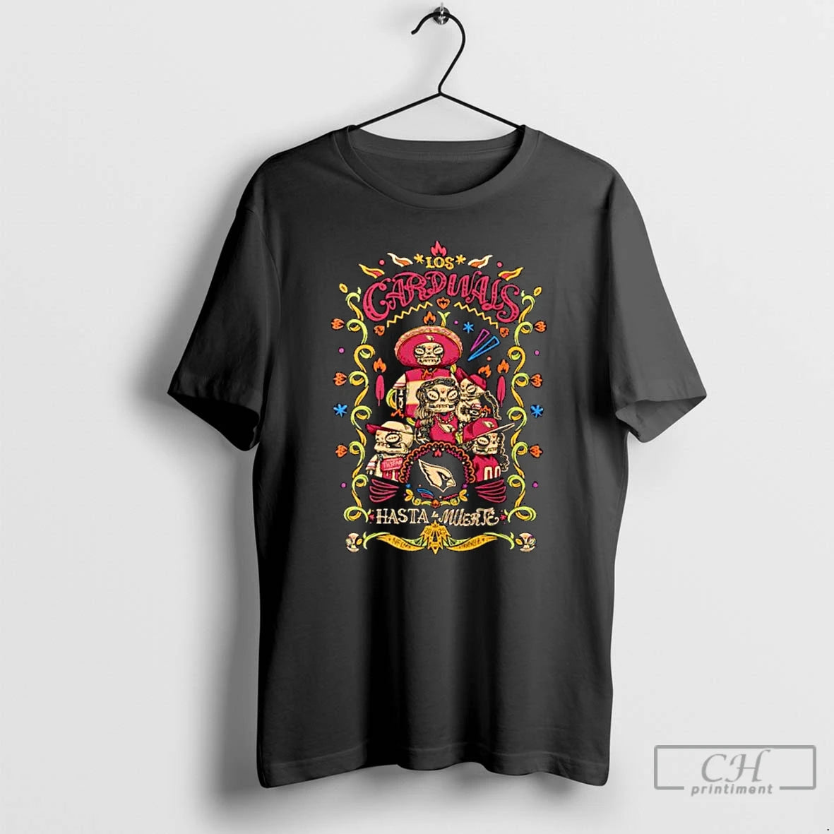 Premium Arizona Cardinals Hasta La Muerte Graphic Ornaments T Shirts