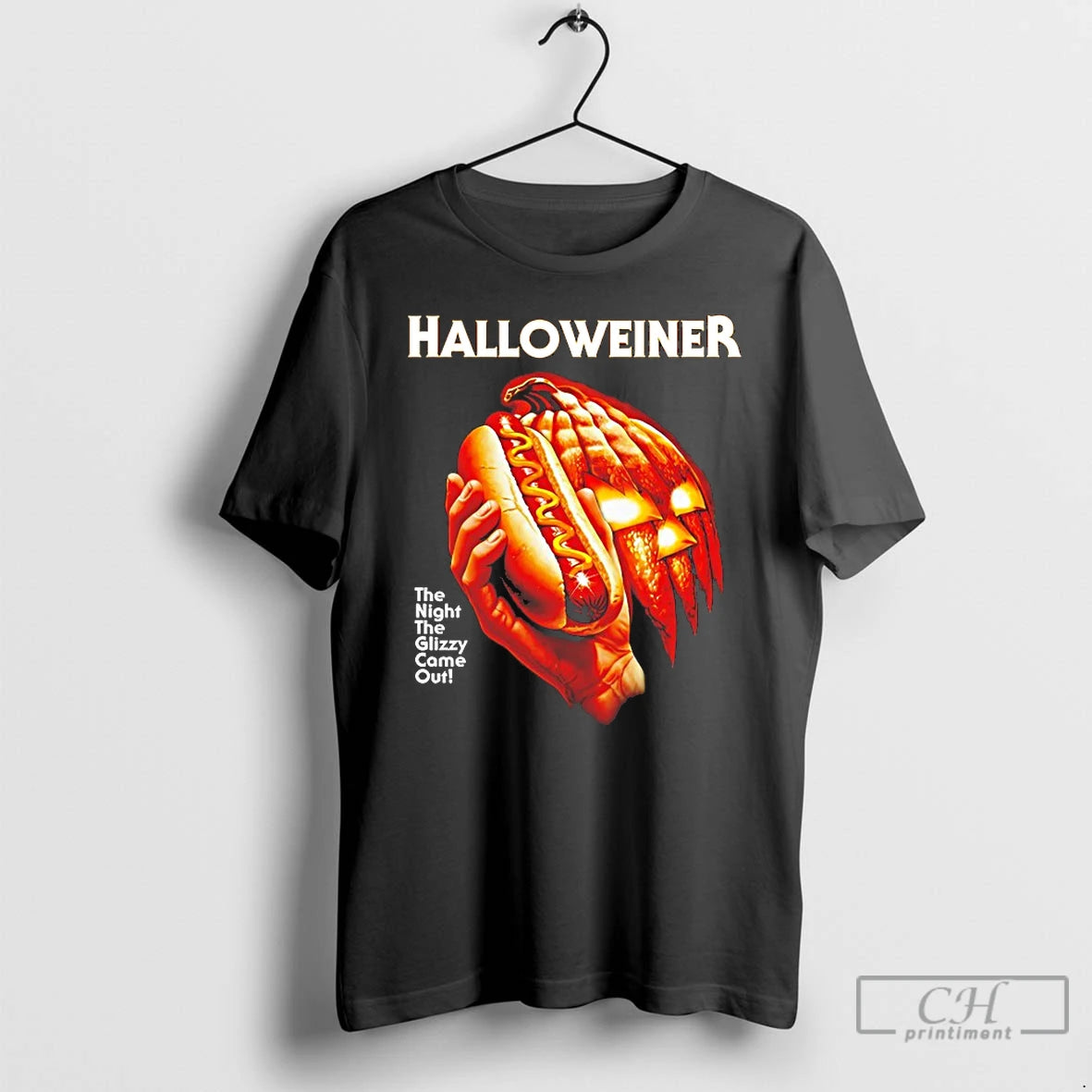 Premium Halloweiner The Night The Glizzy Came Out T Shirts