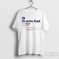 Premium New York Giants Dad Definition Ornaments T Shirts