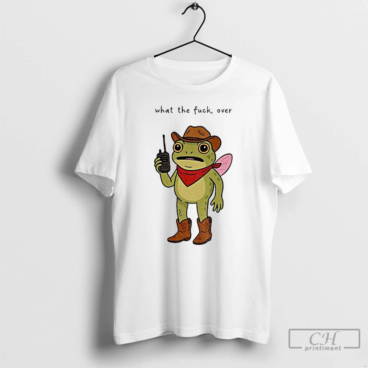 Premium Portland Frog Cowboy What The Fuck Over Anti Trump T Shirts
