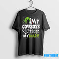 Santa Grinch X My Cowboys Football Stole My Heart Christmas Tshirts Sweater