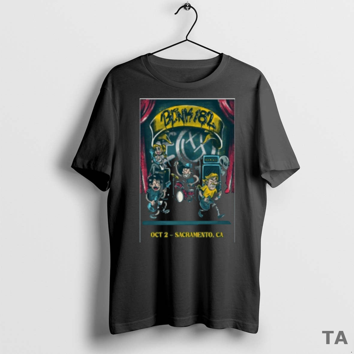 Top Awesome Blink 182 October 2 2025 Aftershock Festival In Sacramento Ca Painting