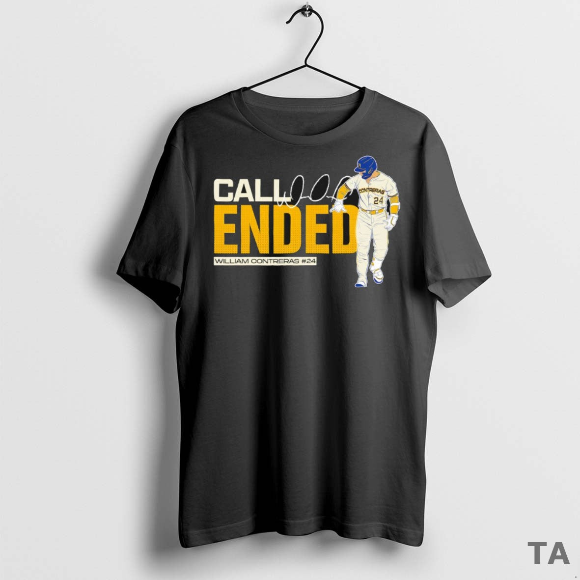 Top Call Ended William Contreras 24 Milwaukee Brewers Baseball Signature T Shirt Sweater