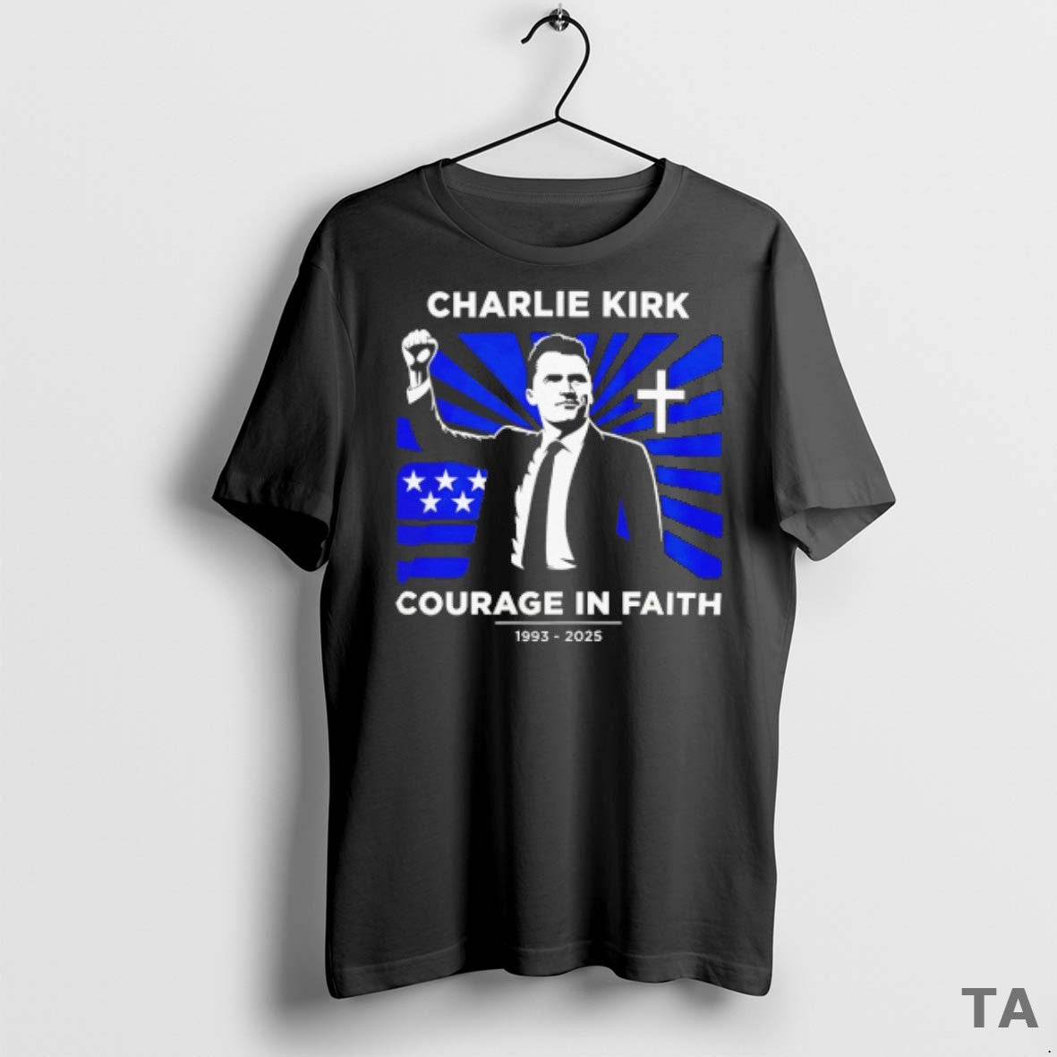 Top Charlie Kirk Courage In Faith 1993 2025 T Shirt Sweater