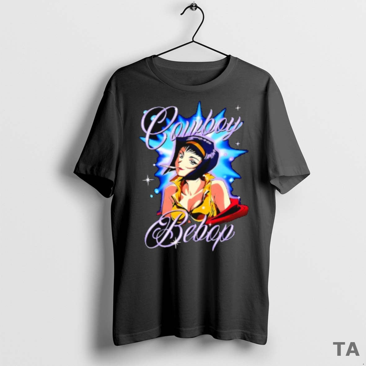 Top Cowboy Bebop Faye Airbrush Portrait T Shirt Sweater