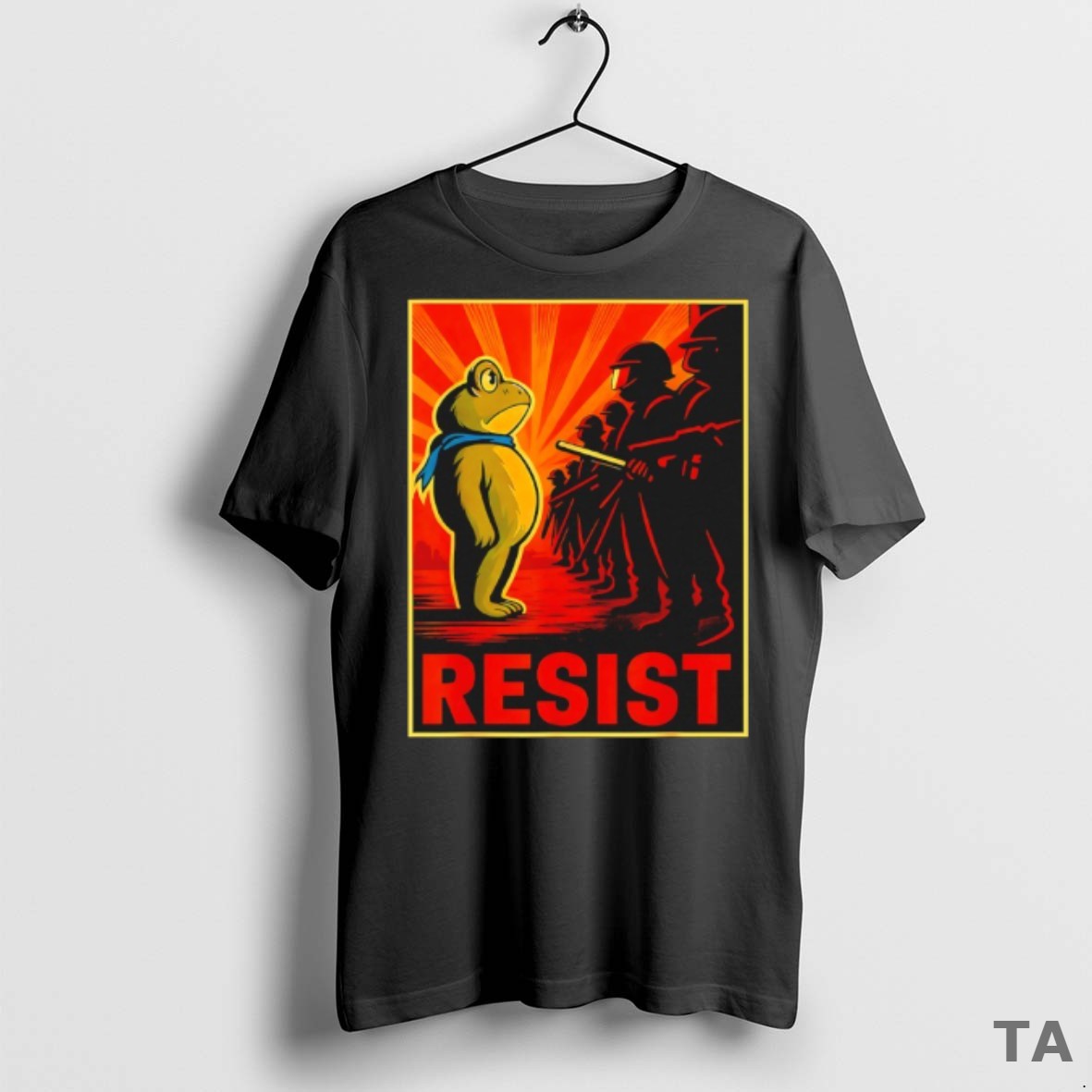 Top Frog Resist Portland Frog Protest T Shirt Sweater