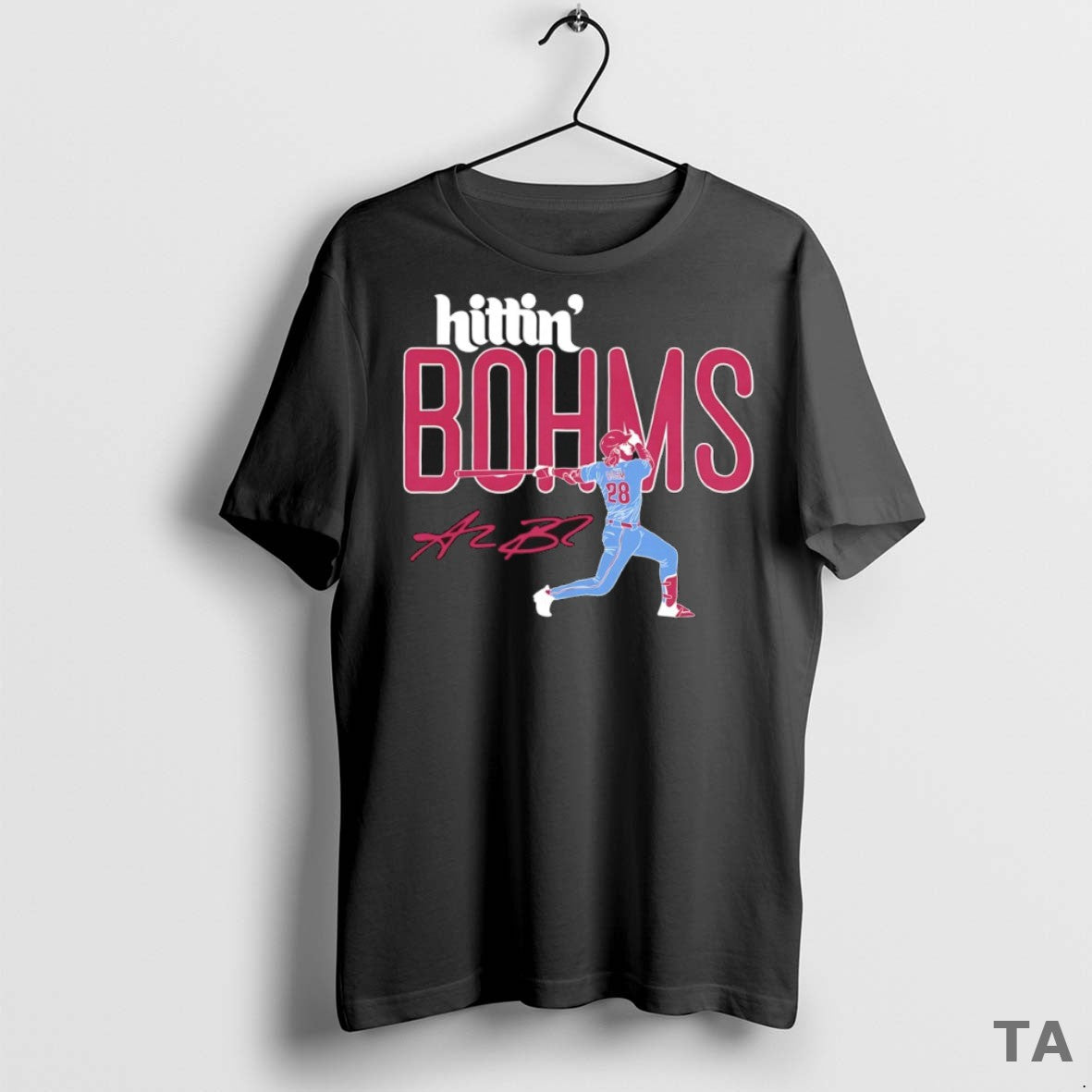 Top Hittin Bohms Philadelphia Phillies Baseball Alec Bohm Signature T Shirt Sweater