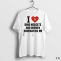 Top I Love Dino Nuggets And Women Dominating Me T Shirt Sweater