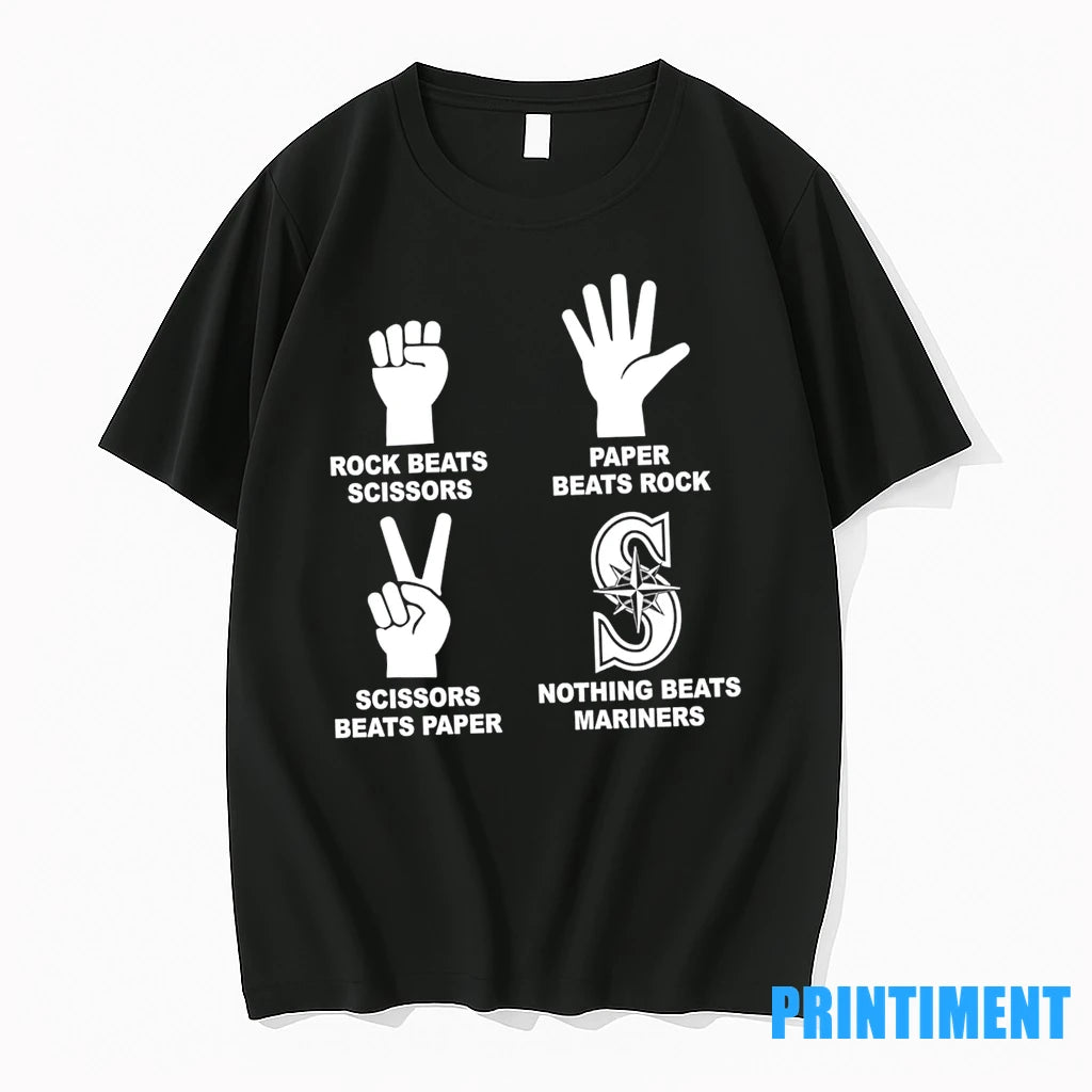 Top Paper Beats Rock Nothing Beats Mariners Tshirts Sweater