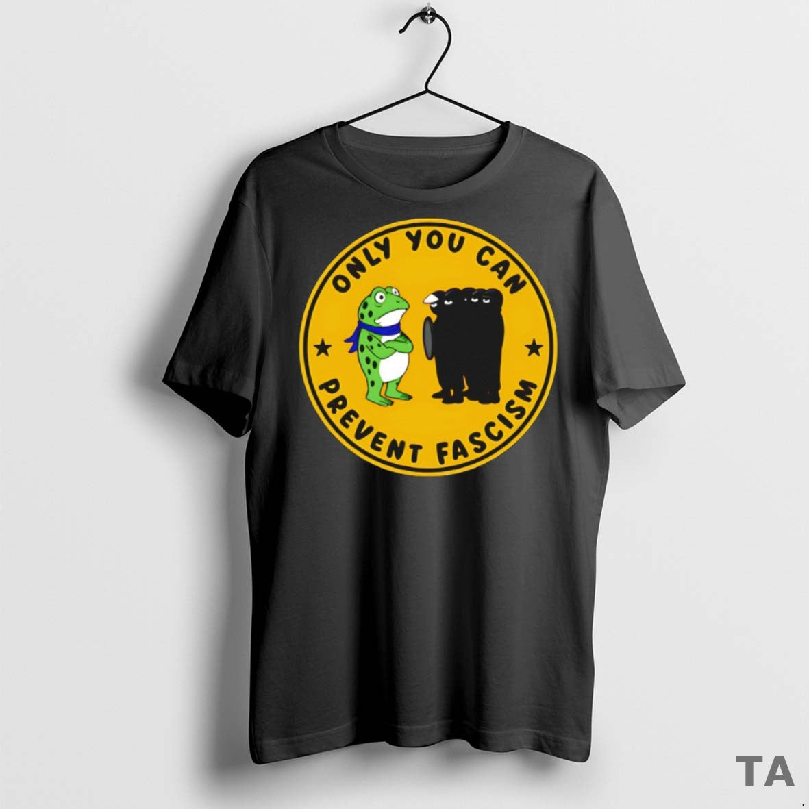 Top Portland Frog Only You Can Prevent Fascism T Shirt Sweater