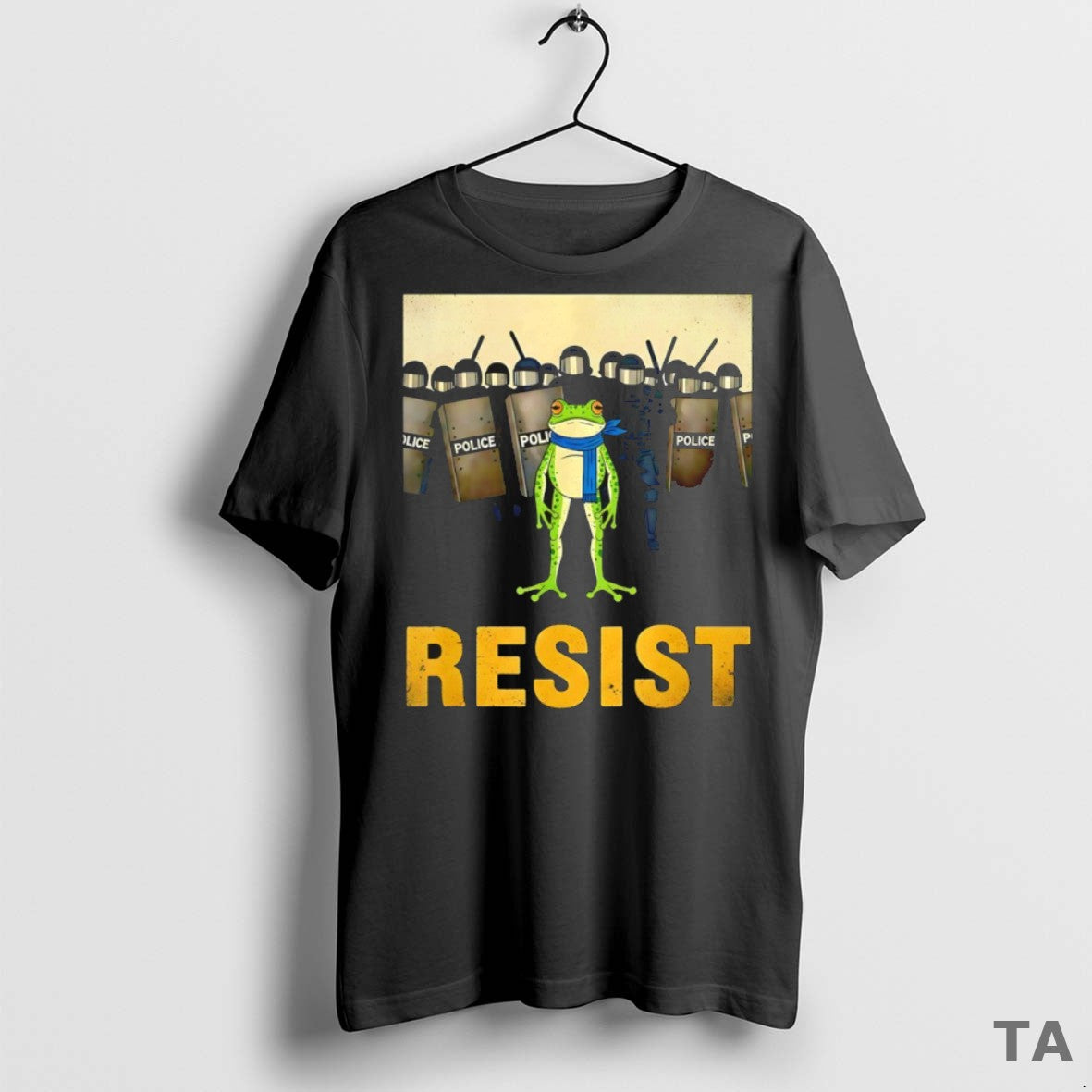 Top Resist Frog Portland Frog Protest Anti Trump T Shirt Sweater
