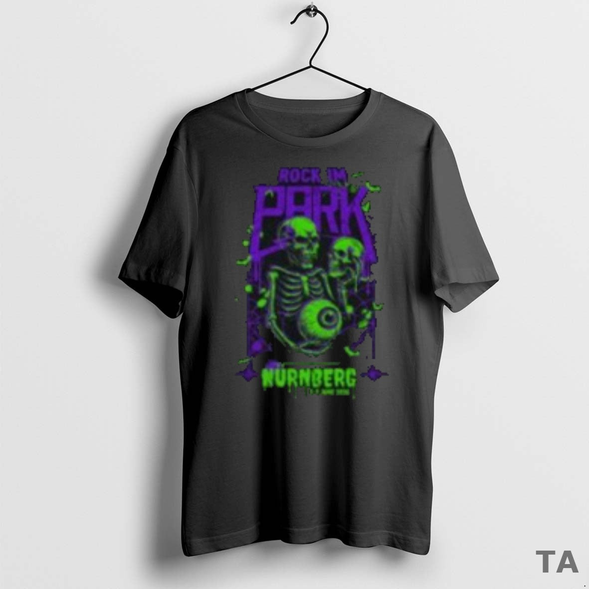 Top Rock Im Park The Park Is Watching You Skeleton Eye T Shirt Sweater