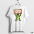 Top Save Our Swamps Protest Portland Frog T Shirt Sweater