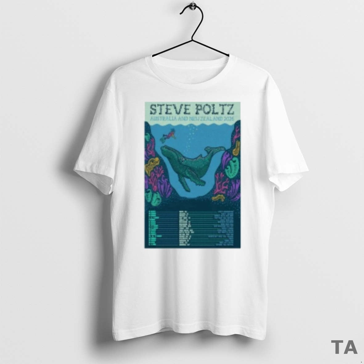 Top Steve Poltz Australia New Zealand 2026 Tour T Shirt Sweater