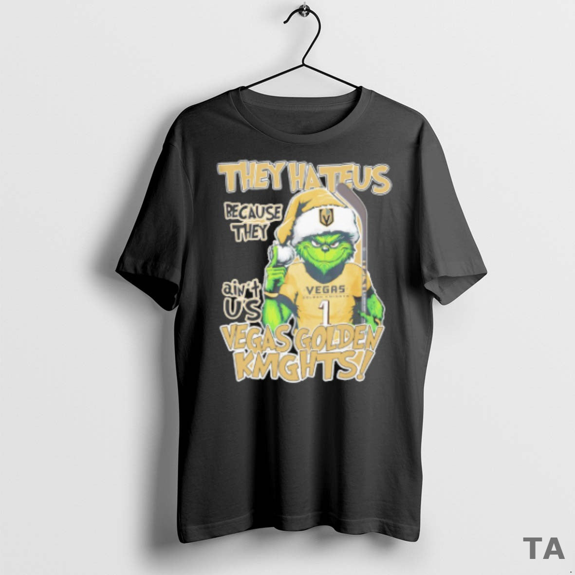 Top Vegas Golden Knights Grinch They Hate Us Because They Aint Us Christmas