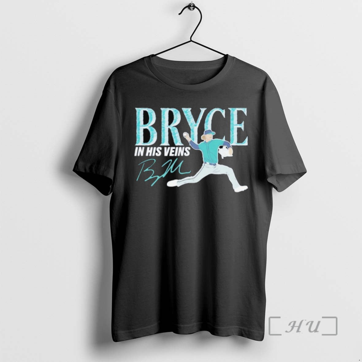 Trending Bryce Harper Philadelphia Phillies In His Veins Baseball Signature Tee Shirt Sweater
