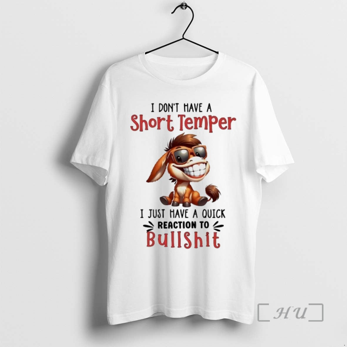 Trending Girafette I Dont Have A Short Temper Have A Quick Reaction To Bullshit Tee