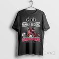 Trending God First Family Second Then South Carolina Gamecocks Football Mascot 2025 Long Sleve