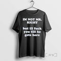 Trending Im Not Mr Right But Ill Fuck You Till He Gets Here T Shirts