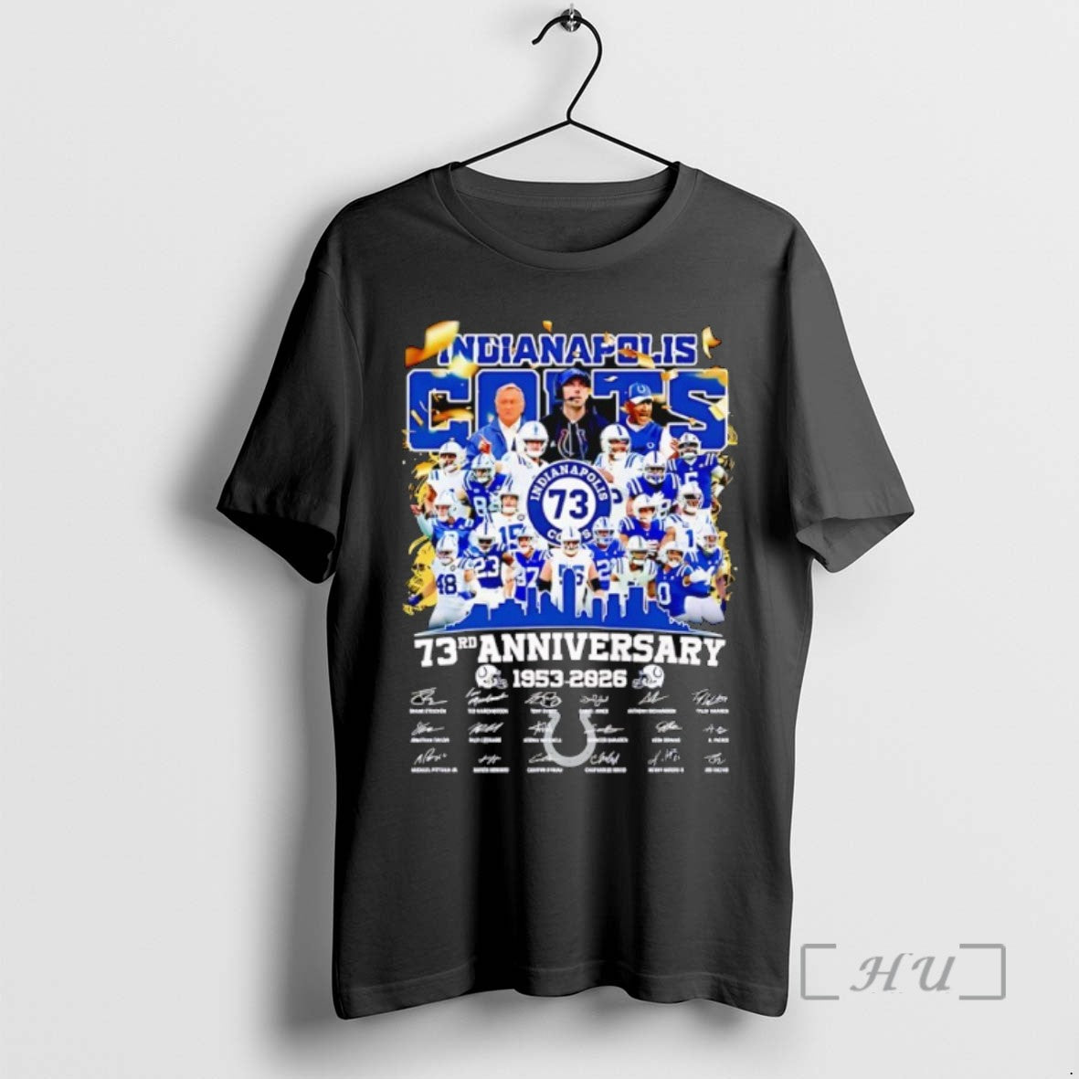 Trending Indianapolis Colts 73rd Anniversary 1953 2026 Team Player Tee Shirt Sweater