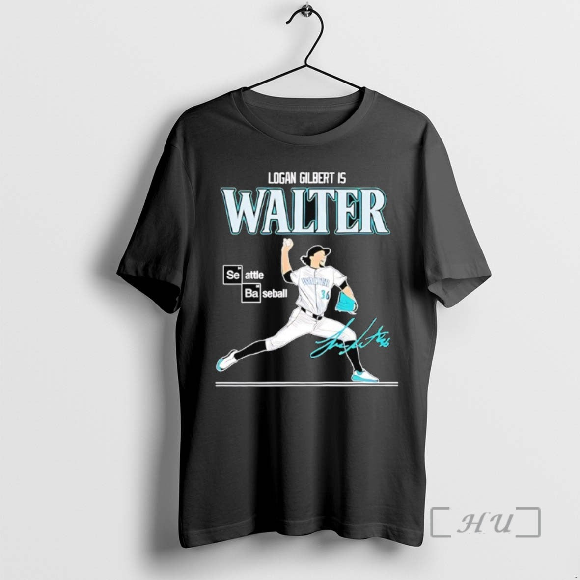 Trending Logan Gilbert Is Walter Seattle Mariners Baseball Signature Tee Shirt Sweater