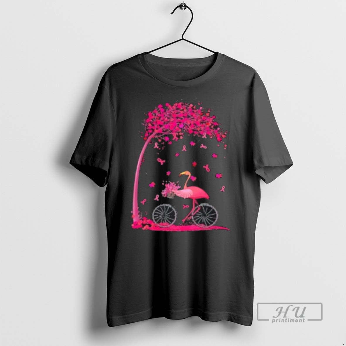 Trending Officials Breast Cancer Tree With Flamingo Cancer Survivor Awareness T Shirt Sweatshirt Hoodies
