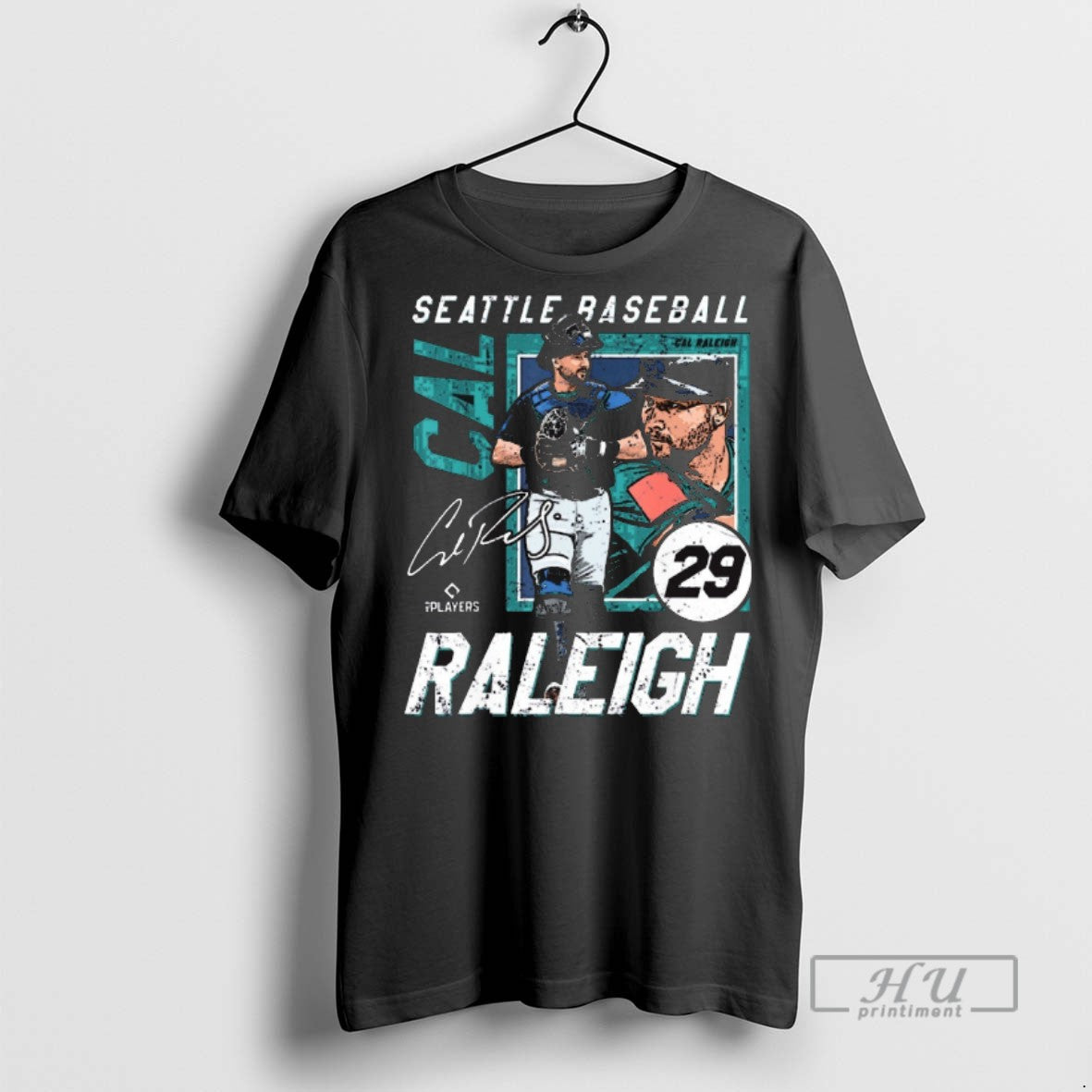 Trending Officials Cal Raleigh 29 Seattle Mariners Mlb Baseball Players Signature Graphic T Shirt