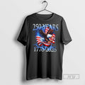 Trending Officials Eagle American Flag 250 Years 1776 2026 250th Birthday America T Shirt