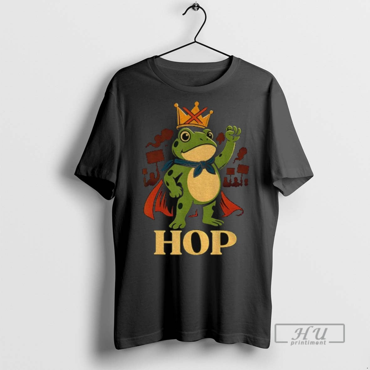 Trending Officials Funny Portland Frog Hop Protest Resist Frog No Kings Political T Shirt
