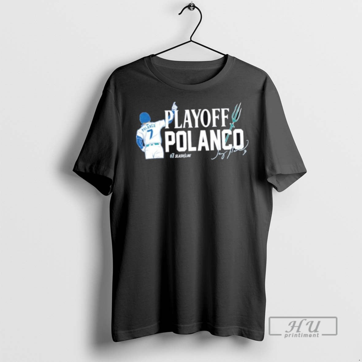Trending Officials Jorge Polanco 7 Seattle Mariners Mlb Playoff Polanco Signature T Shirt Sweatshirt Hoodies