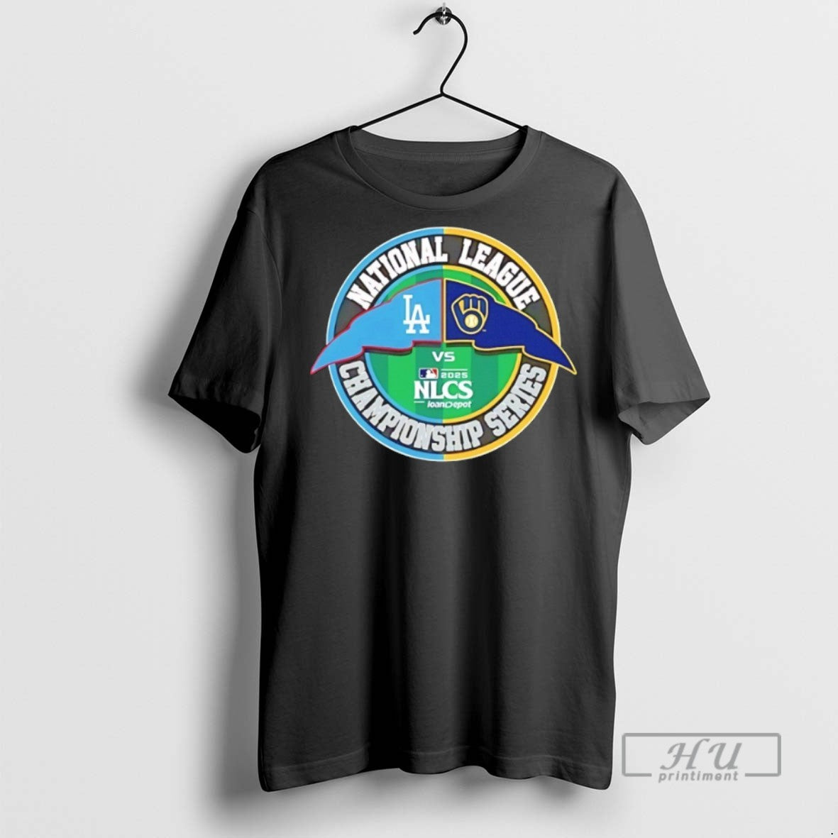 Trending Officials Los Angeles Dodgers Vs Milwaukee Brewers 2025 Nlcs Matchup T Shirt Sweatshirt Hoodies