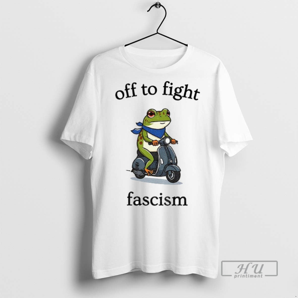 Trending Officials Off To Fight Fascism Protest Portland Frog Scooter Abolish Ice T Shirt
