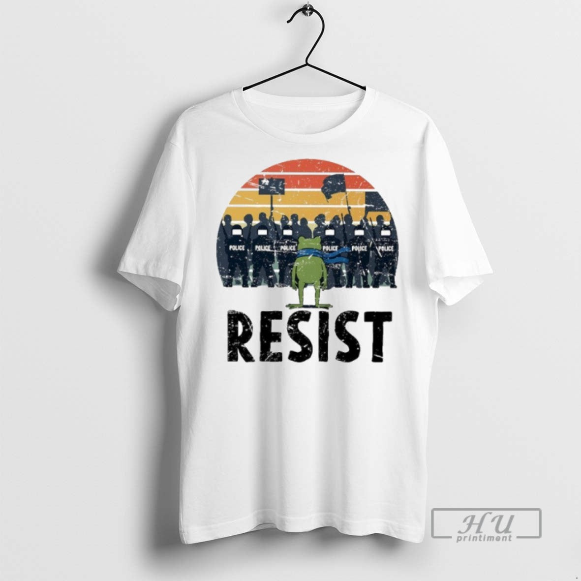 Trending Officials Portland Frog Protester Resist Viral T Shirt Sweatshirt Hoodies