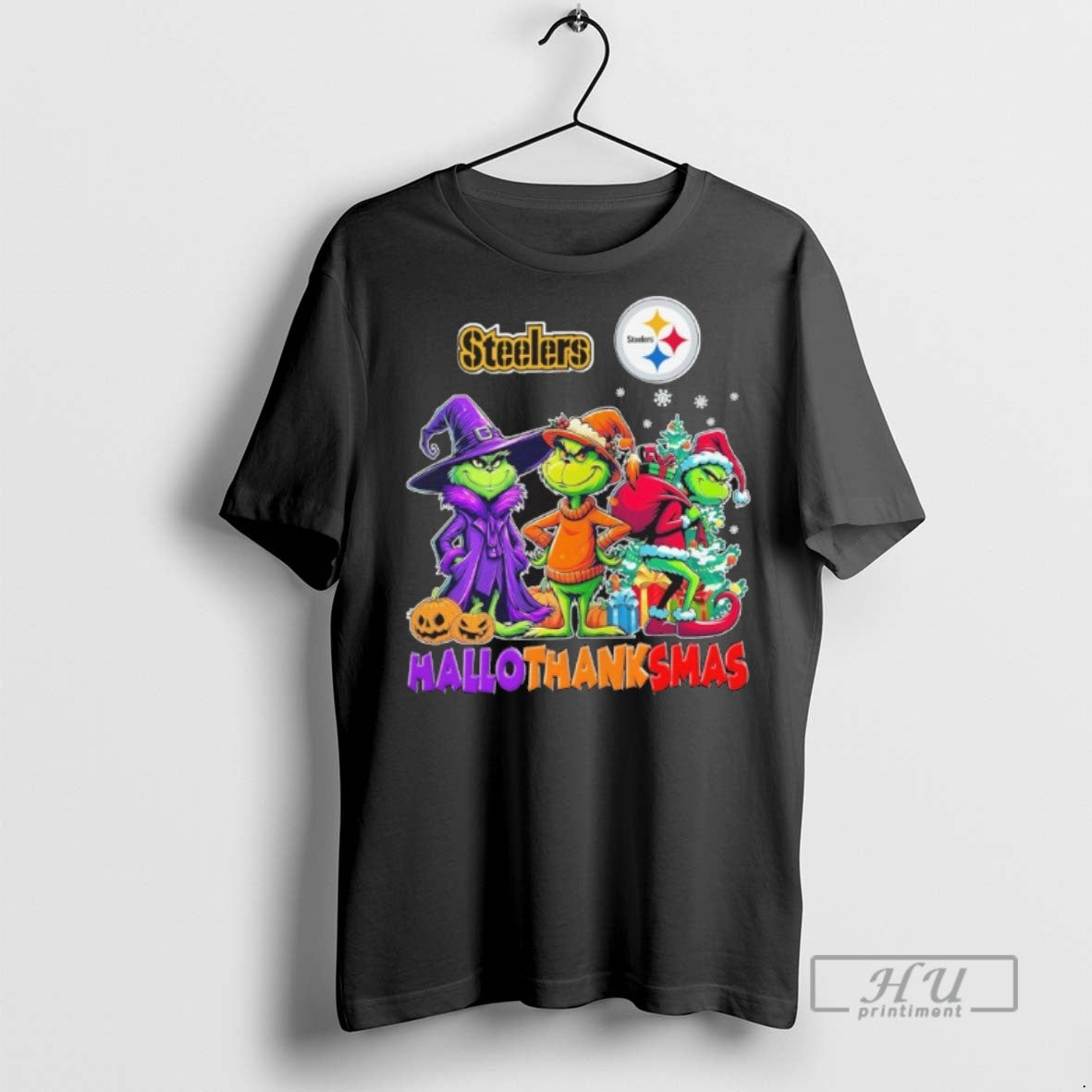 Trending Officials The Grinch Steelers Hallothanksmas T Shirt Sweatshirt Hoodies