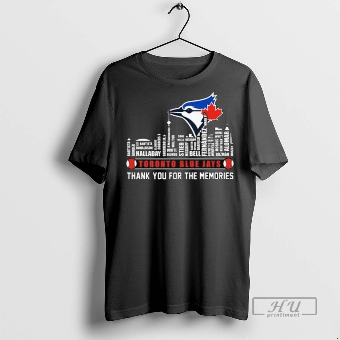 Trending Officials Toronto Blue Jays Skyline Names Thank You For The Memories 2025 Long Sleve