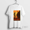 Trending Resist Portland Frog Protest Anti Fascism Fuck Ice No Kings Day Vintage Graphic Tee