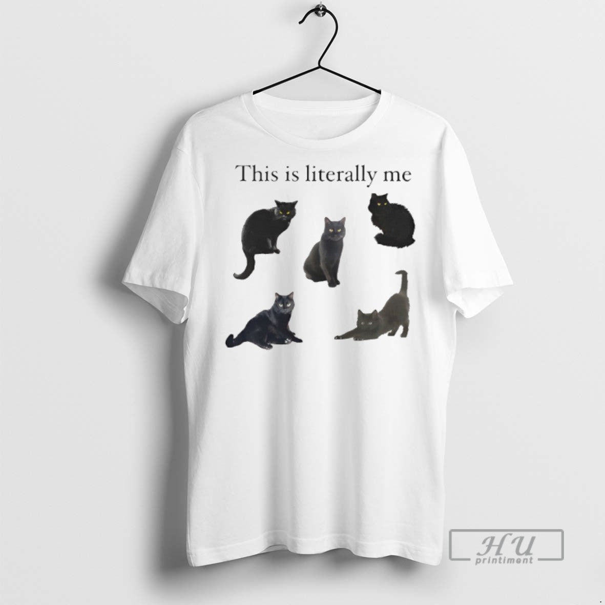 Trending This Is Literally Me Cat Graphic Tee Shirt Sweatshirt Hoodies