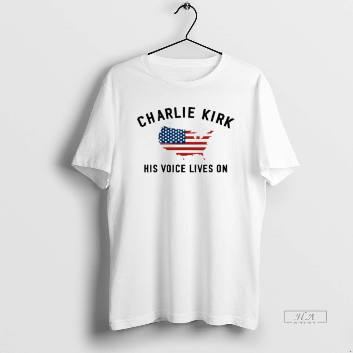 Trendy Charlie Kirk His Voice Lives On Printed Casual