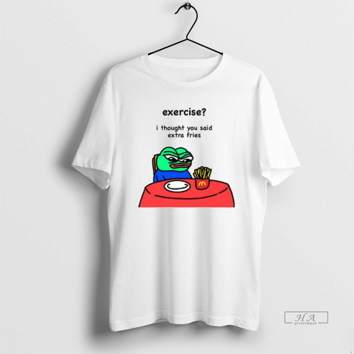 Trendy Frog Exercise I Thought You Said Extra Fries Ceramic Ceramic And Classic Dad Cap