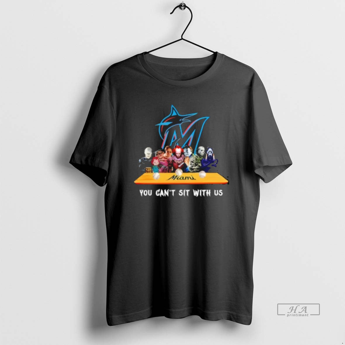 Trendy Horror Movie Characters You Cant Sit With Us Miami Marlins Halloween