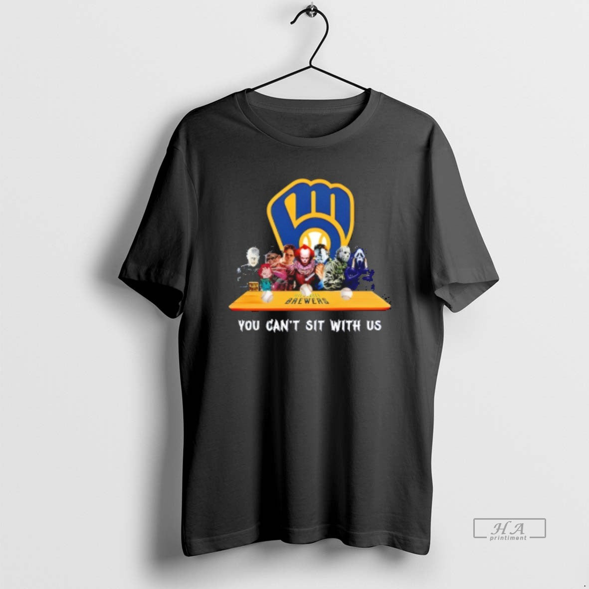 Trendy Horror Movie Characters You Cant Sit With Us Milwaukee Brewers Halloween