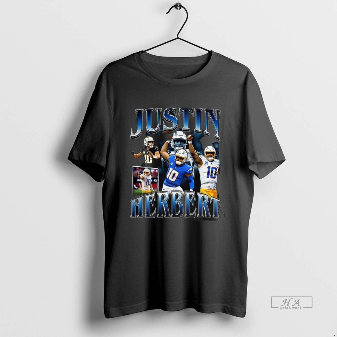 Trendy Justin Herbert Los Angeles Chargers Football Player Collage Vintage